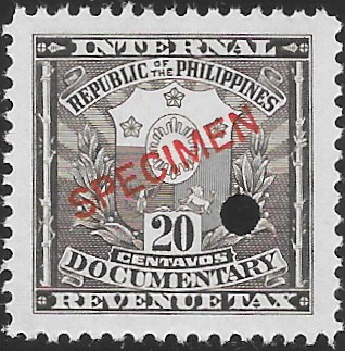 Philippines specimen stamp from 1943