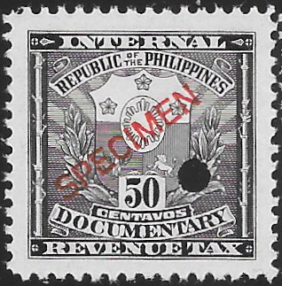 Philippines specimen stamp from 1943