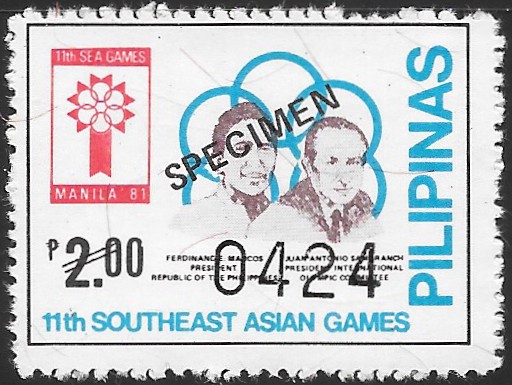 Philippines specimen stamp from 1981