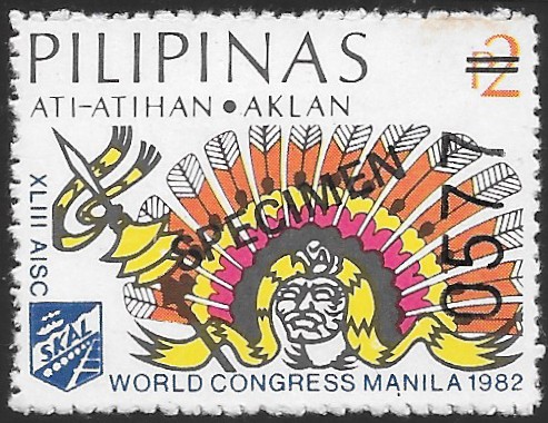 Philippines specimen stamp from 1982