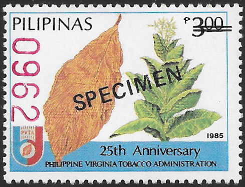 Philippines specimen stamp from 1985