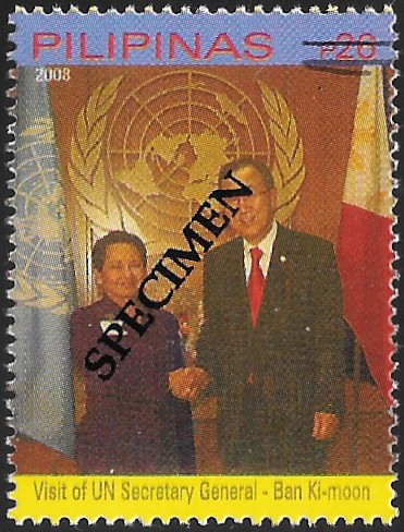 Philippines specimen stamp from 2008