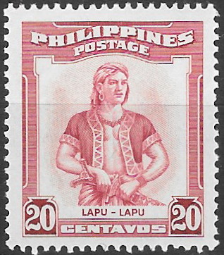 1955 Famous Filipinos (1952-1960)  - Chief Lapu-Lapu