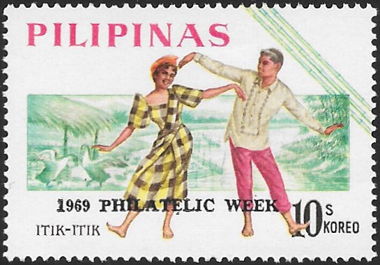 Philippine Commemorative Stamp from 1969 - Philatelic Week, 1969