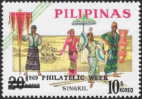 Philippine Commemorative Stamp from 1969 - Philatelic Week, 1969