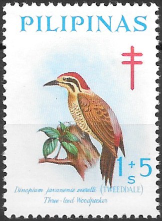 Philippine Postal Tax Stamp from 1969 - Fight against tuberculosis - Native Birds