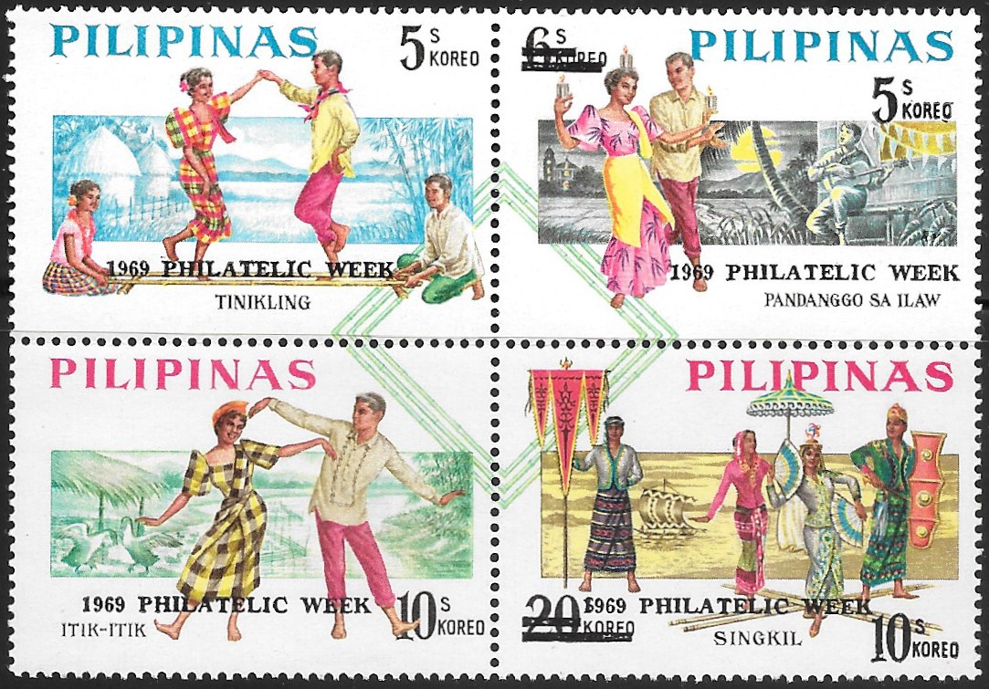 Philippine Commemorative Se-tenant Block from 1969 - Philatelic Week, 1969