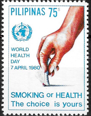 1980 World Health Day (Anti-Smoking)  - Smoking or Health, the choice is yours