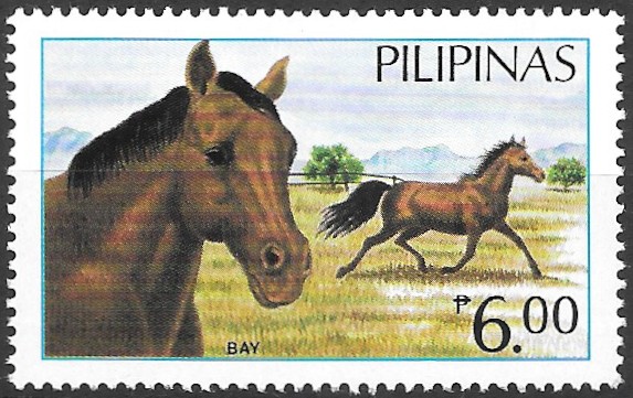 1985 Philippine Horses  - Bay (Equus ferus caballus)