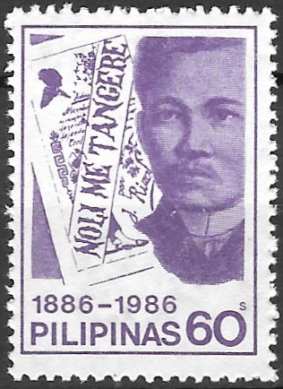 1986 José Rizal (1861-1896)  - José Rizal (1861-1896), book "Noli Mi Tangere"