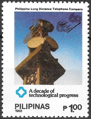 1988 Decade of Progress of Philippine Long Distance Telephone Co. 