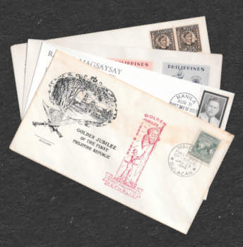 Information on Philippine First Day Covers, Airmail Letters and Cachets