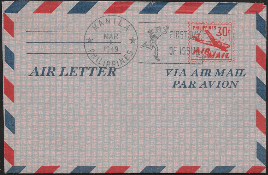 1949 Air Letter (Aerogramme), unused